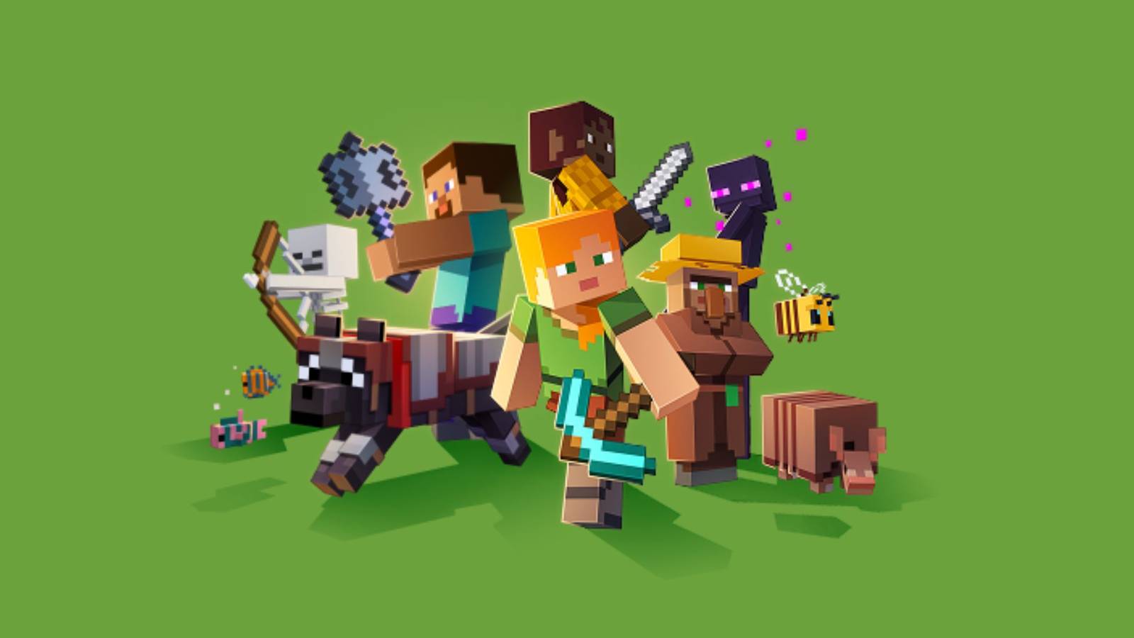 A Minecraft új, szintenkénti fegyvert mutat be a Mounts of Mayhem frissítésben.